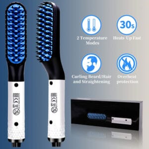 Top 1 Beard Straightener for 2025 – Multifunctional Electric Comb with MCH Technology