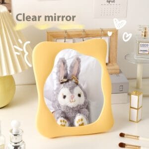 Simple Special-shaped Living Room Cosmetic Mirror Desktop Plastic