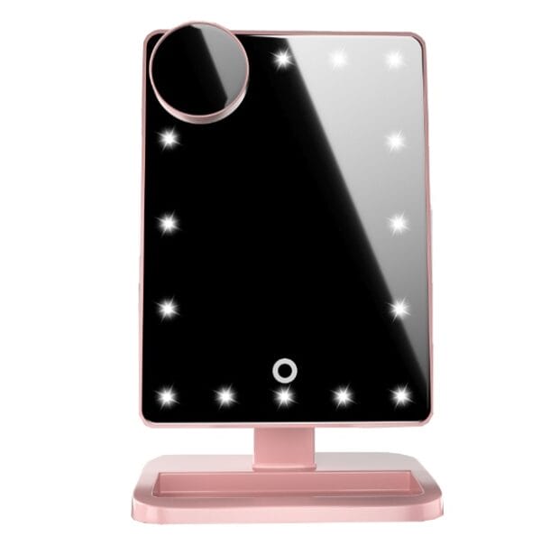 LED Makeup Mirror with Bluetooth Speaker, 20 LED Lights, 10X Magnification - Image 3