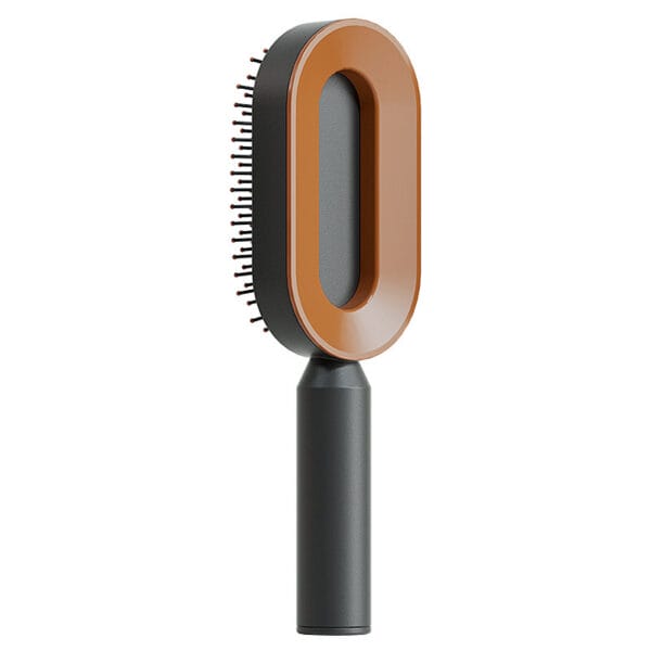 2-in-1 Self-Cleaning Hair Brush for Women – Anti-Static Massage Comb with One-Click Hair Removal - Image 8