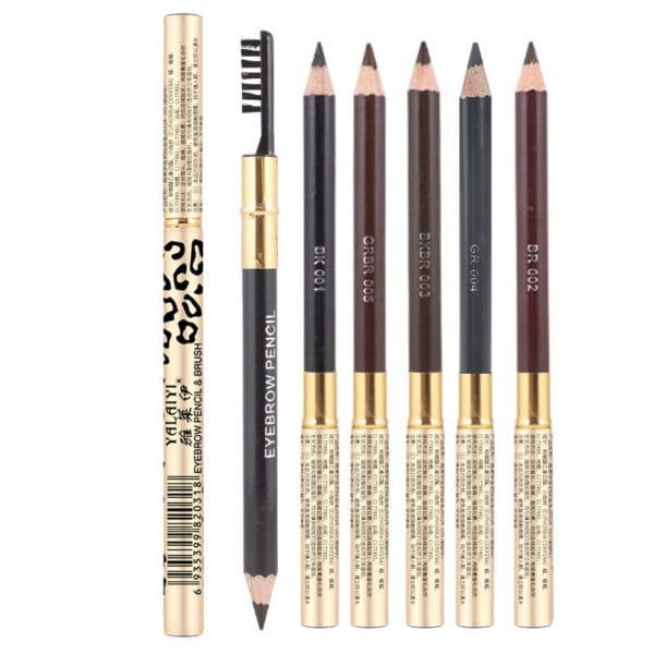 Yalaiyi Eyebrow Pencil Leopard Print Eyebrow Pencil Kuaishou And Douyin Live Broadcast Hot Selling Waterproof Distinct Look Wild Eyebrow Pencil - Image 2