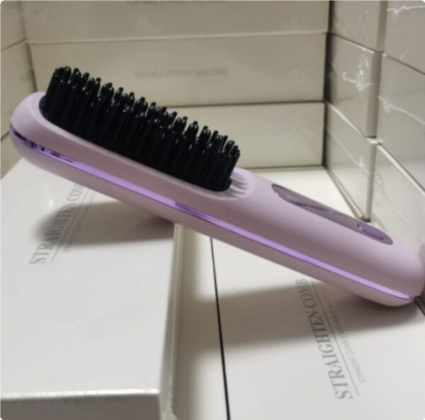2-in-1 Cordless Hair Straightener & Comb – Fast Heating, Portable, USB Rechargeable - Image 7