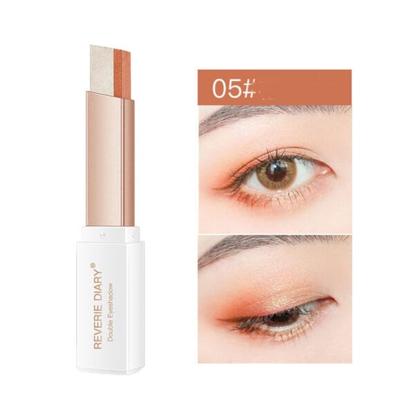 Lazy Eyeshadow Stick Stereo Gradient Shimmer Double Color Eye Shadow Pen Waterproof Easy To Wear Eyeshadow - Image 9