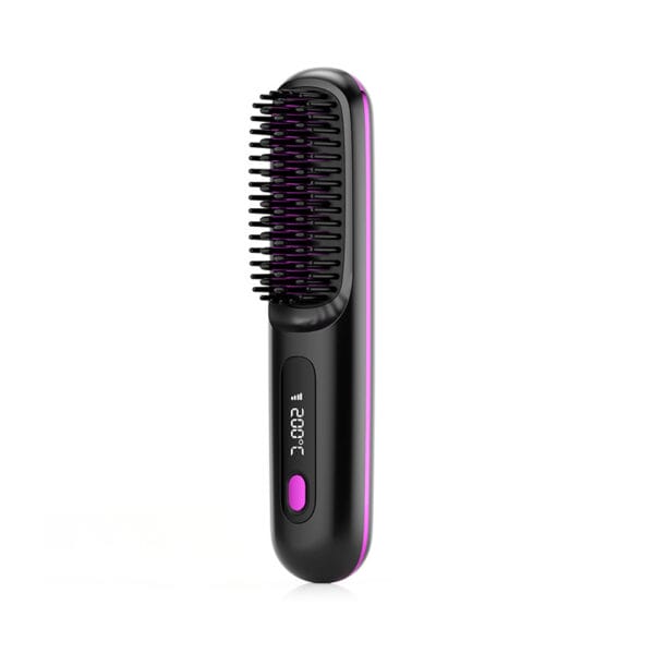 2-in-1 Cordless Hair Straightener & Comb – Fast Heating, Portable, USB Rechargeable - Image 2