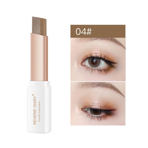 Lazy Eyeshadow Stick Stereo Gradient Shimmer Double Color Eye Shadow Pen Waterproof Easy To Wear Eyeshadow - Image 10