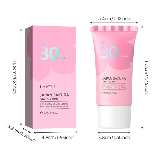 Cherry Blossom SunscreenSPF30 Isolation Skin Care Products - Image 5