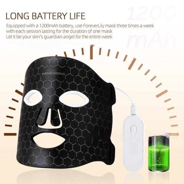 Led Pull Firming Phototherapy Silicone Mask Beauty Instrument Charging Mask USB - Image 4