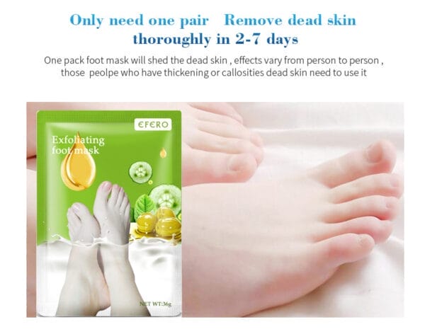 Exfoliating Foot Mask Foot SPA Pedicure Socks Removing Dead Skin Whitening Heels Feet Peeling Anti Cracked Foot Skin Care - Image 2