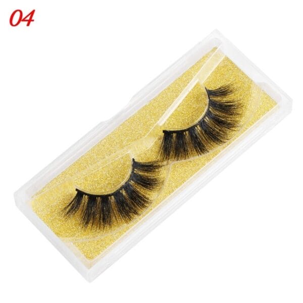 Mink Eyelashes 25mm Wispy Fluffy Fake Lashes - Image 8