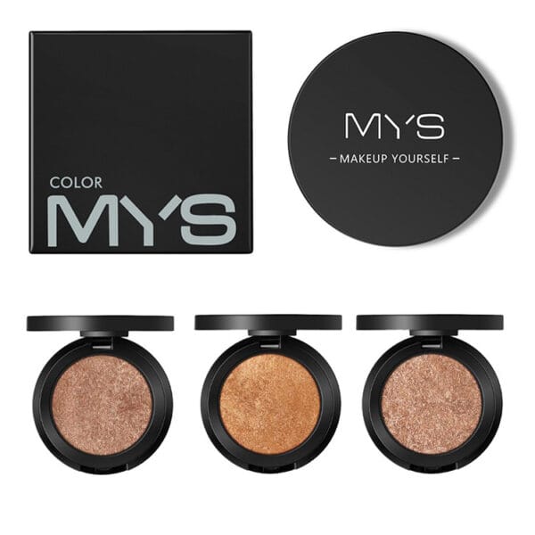MYS Brand Face Makeup Powder 6 color Waterproof Minerals Shimmer Brightener Contour Glow Kit Bronzer Highlighter Makeup Palettes - Image 6