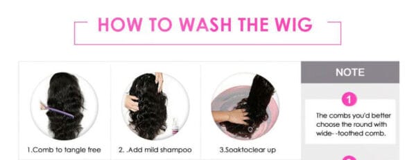Brazilian Water Wave Headband Human Hair Wigs - Image 3