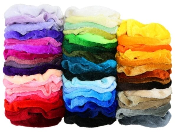 50  Pcs Gold velvet hair ring - Image 9