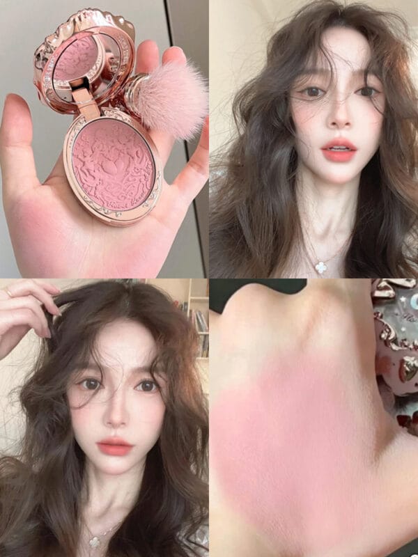 Flower Knows Strawberry Rococo Series Embossed Blush Velvet Matte Lip Glaze - Image 4