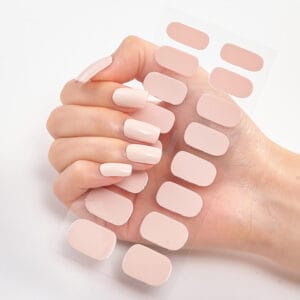 20pcs Nail Art Stickers – Color Nail Stickers, Full Nail Wraps, Letter Nail Decals for DIY Nail Decoration