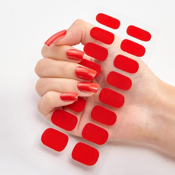20pcs Nail Art Stickers – Color Nail Stickers, Full Nail Wraps, Letter Nail Decals for DIY Nail Decoration - Image 8