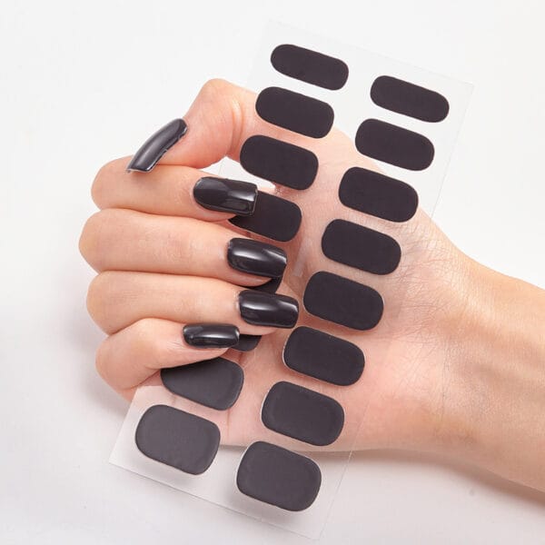 20pcs Nail Art Stickers – Color Nail Stickers, Full Nail Wraps, Letter Nail Decals for DIY Nail Decoration - Image 3