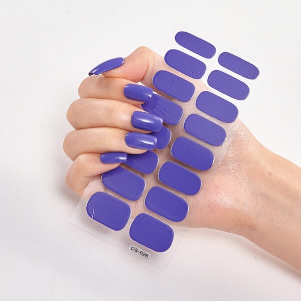 20pcs Nail Art Stickers – Color Nail Stickers, Full Nail Wraps, Letter Nail Decals for DIY Nail Decoration - Image 5