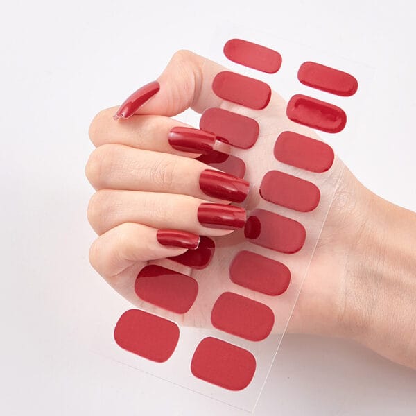 20pcs Nail Art Stickers – Color Nail Stickers, Full Nail Wraps, Letter Nail Decals for DIY Nail Decoration - Image 10