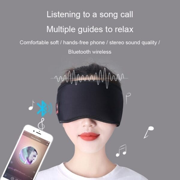 Help Sleep, Shade Eyes, Relieve Fatigue, Smart Music 5.0 Wireless Meditation Eye Mask - Image 4