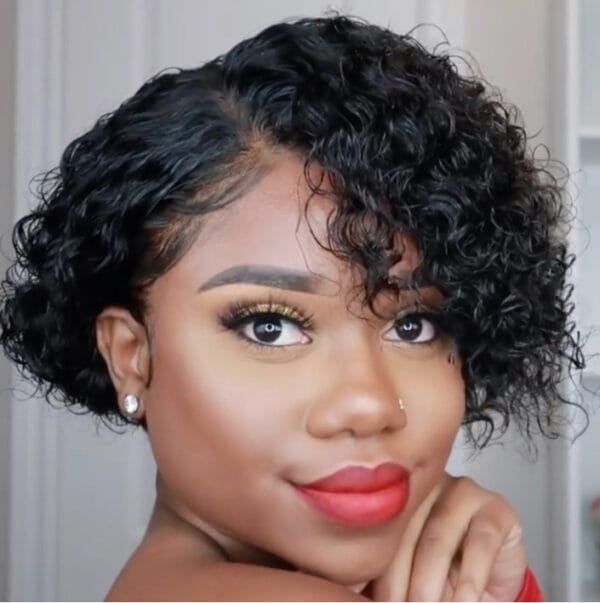 European And American Wigs Women's Short Curly Hair Wigs - Image 3
