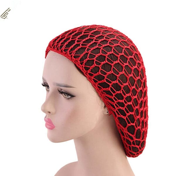 Ladies Hand Crocheted Drooping Hair Net, Hair Care Long Net Bag, Mesh Night Cap - Image 7