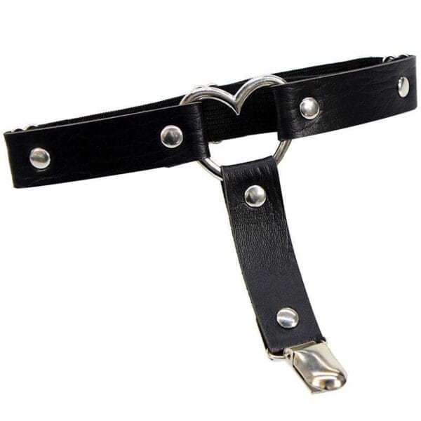Newest Womens Sexy Elasticity Harness Heart Leg Chain Garter Belts Cosplay Spike High Quality Elastic Thigh Ring Garter - Image 6