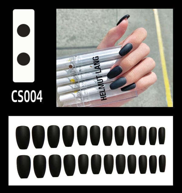 12PCS Fake Nails Press On Waterproof Frosted Ballet Nails - Image 4
