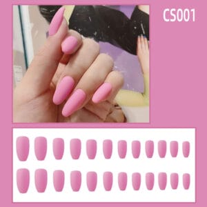 12PCS Fake Nails Press On Waterproof Frosted Ballet Nails