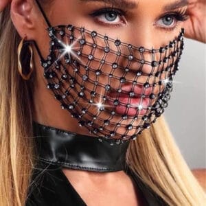 Mesh drill decorative mask
