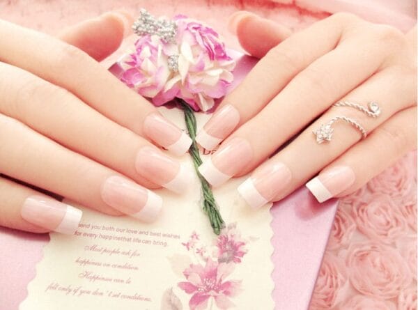 10 Stylish French Fake Nails – Long Press On Nails & Nail Art Tips - Image 4