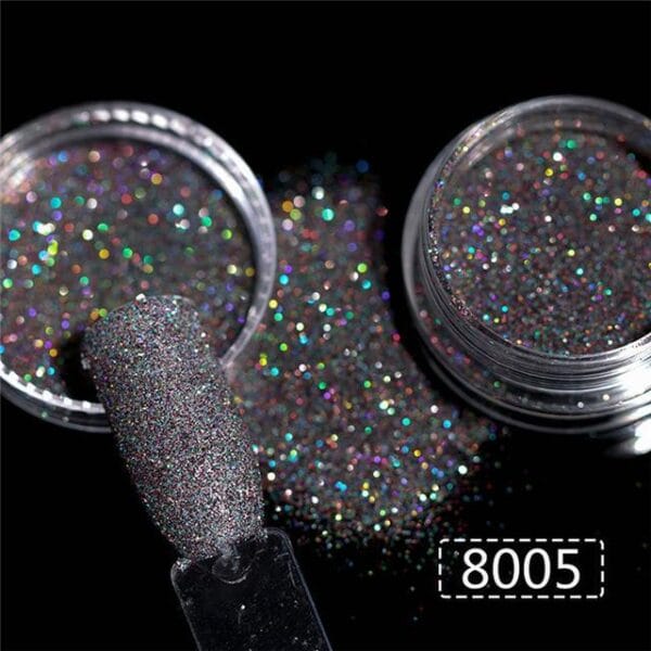 Holographic Nail Glitter Powder – Iridescent Nail Art for Stunning Looks - Image 4