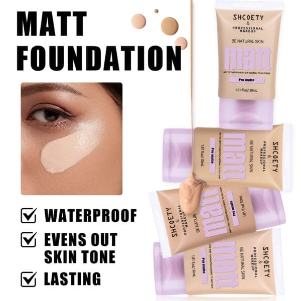 4 Colors Longwear Foundation Concealer Natural Brightening Skin Color BB Cream - Image 7