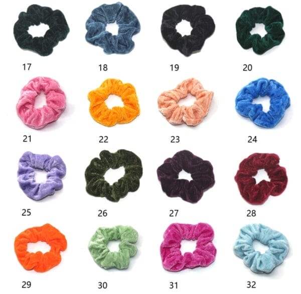 50  Pcs Gold velvet hair ring - Image 8