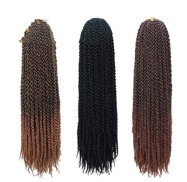 Crochet Braid Hair Synthetic Black Brown Senegalese Twist Crochet Twist Braids For Women - Image 2