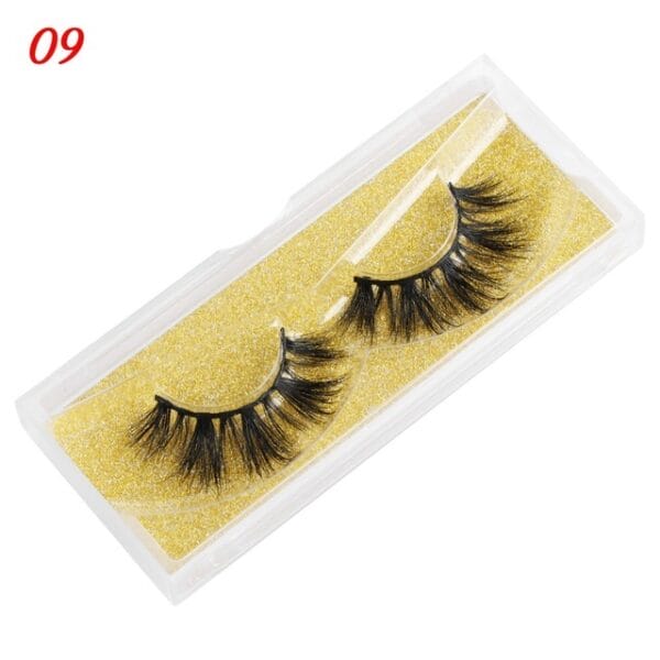 Mink Eyelashes 25mm Wispy Fluffy Fake Lashes - Image 5