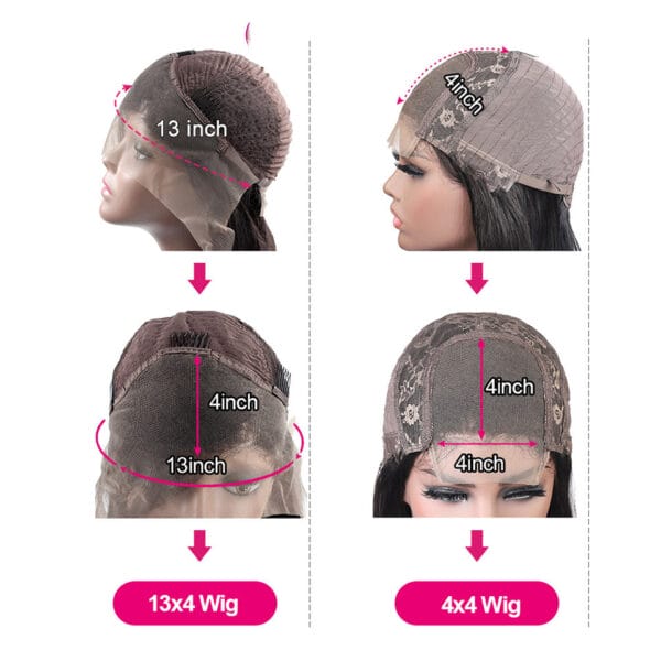 Women's Wigs Colored Medium Length Straight Hair - Image 3