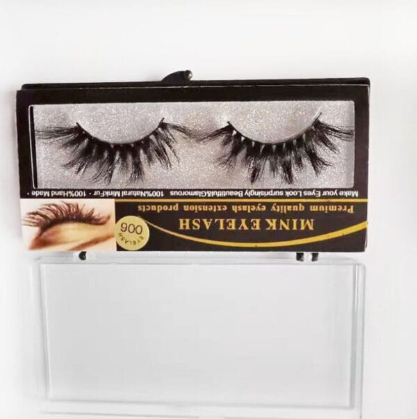 3D mink hair false eyelashes natural thick European and American wholesale handmade eyelashes - Image 3