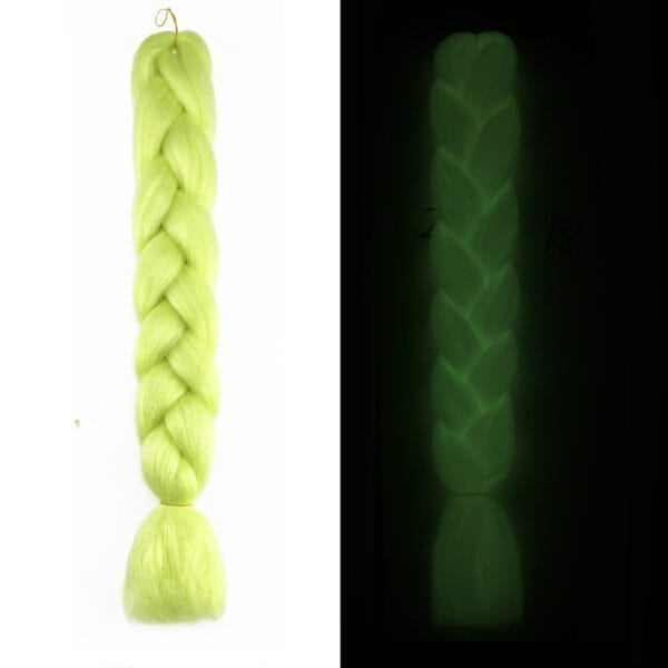 Luminous Fluorescent Chemical Fiber Wig Big Braid - Image 8