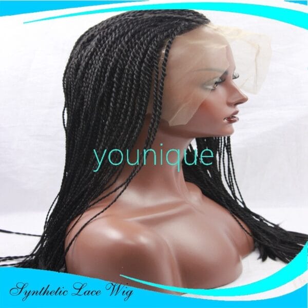 2-strand braids front lace wig - Image 2