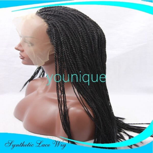 2-strand braids front lace wig - Image 3