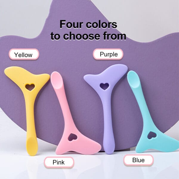 Silicone Eyeliner Stencil Wing Tip Mascara Drawing Lipstick Aid Face Cream Applicator For Beginners Makeup Tool Eyeliner Stencils Silicone Winged Tip Eyeliner Aid Eyebrow Pencil Stencil Reusable - Image 2
