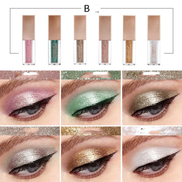 Matte Pearlescent Eyeshadow Sequined Diamond Eyeshadow Set - Image 5