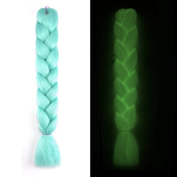 Luminous Fluorescent Chemical Fiber Wig Big Braid - Image 10