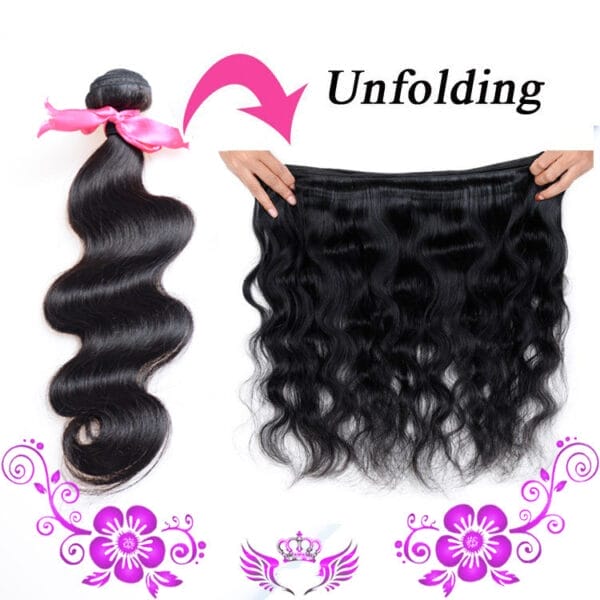 Peruvian virgin hair body wave Peru real human hair hair hair - Image 2