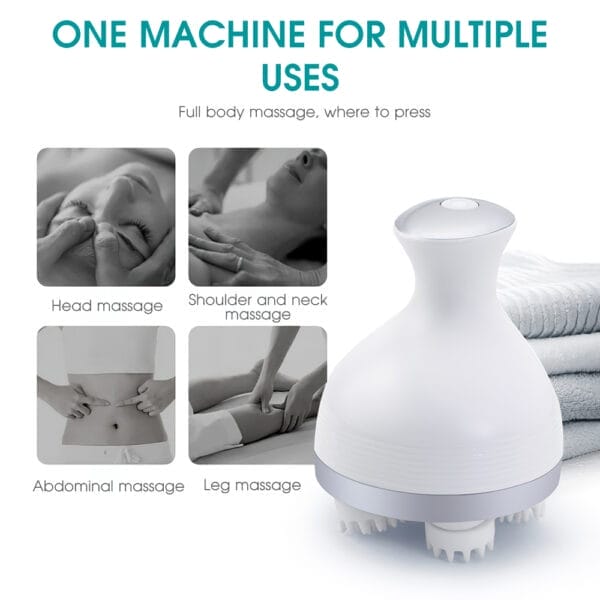Electric Massager Wireless Waterproof Shoulder And Neck Deep Tissue Kneading Massage - Image 8