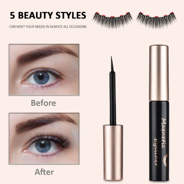 Magnetic false eyelashes - Image 6