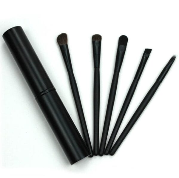 5pcs Travel Portable Mini Eye Makeup Brushes - Image 2