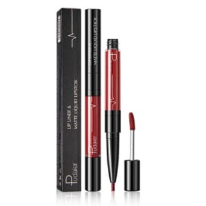 Pudaier Matte Lip Gloss Lip Liner 2 in1 Maquiagem Profissional Completa Agate Red Lip Tint Plumper Tattoo Makeup liquid Lipstick