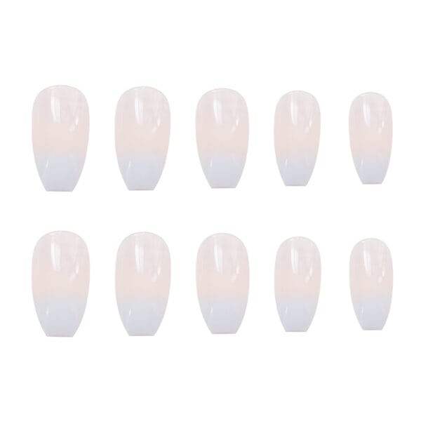 20-Piece Wearable False Nails Set – Ballet White Press-On Nails, Reusable & Fashion Ready - Image 5