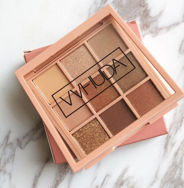 Eyeshadow plate nine colors bean paste earth pumpkin matte pearlescent nude makeup lazy beginner girl - Image 3